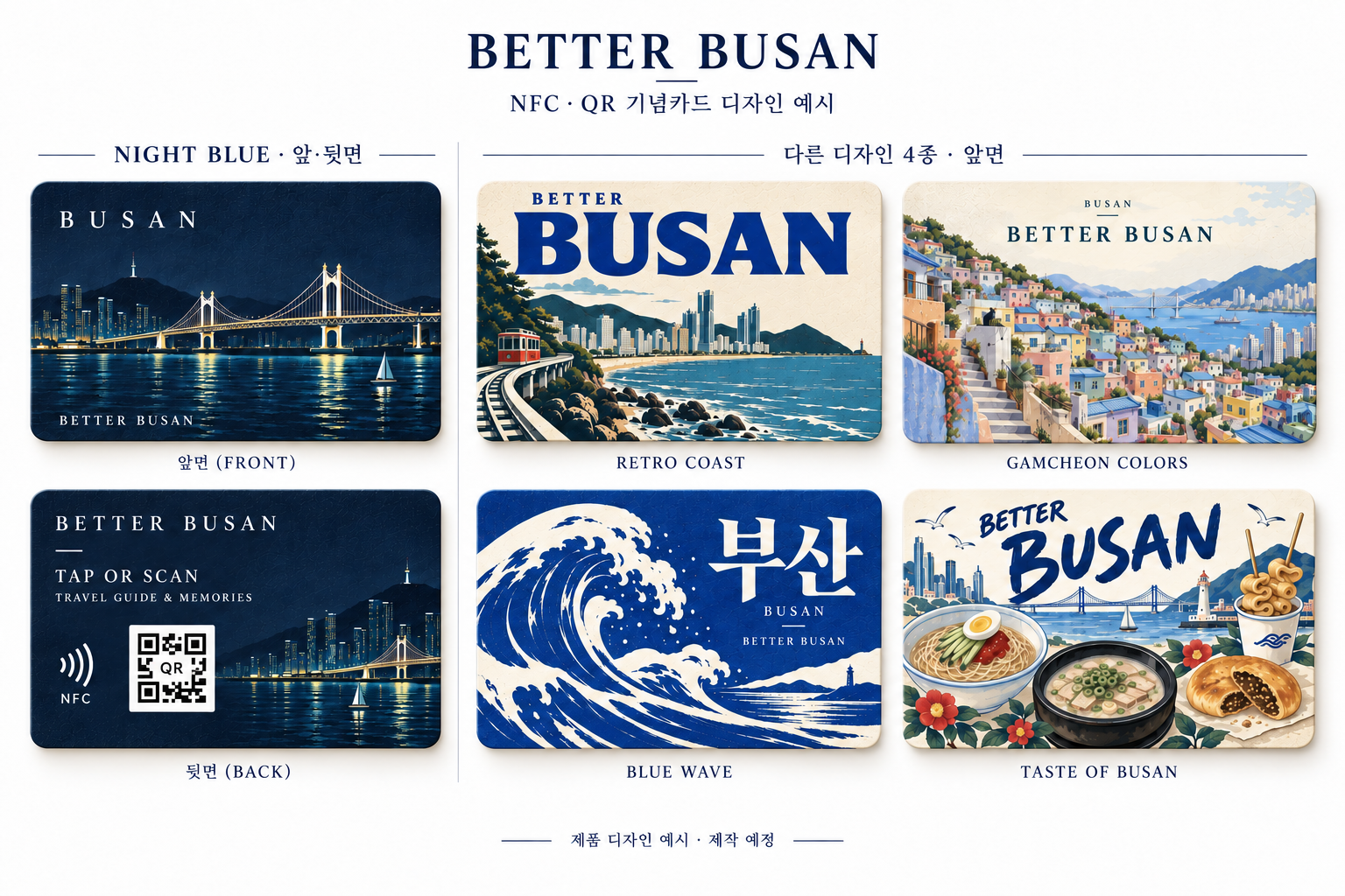 BETTER BUSAN illustrated souvenir card collection